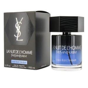 Yves Saint Laurent La Nuit de L'Homme Bleu Électrique perfume bottle